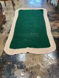 Vintage Dark Green Afghan