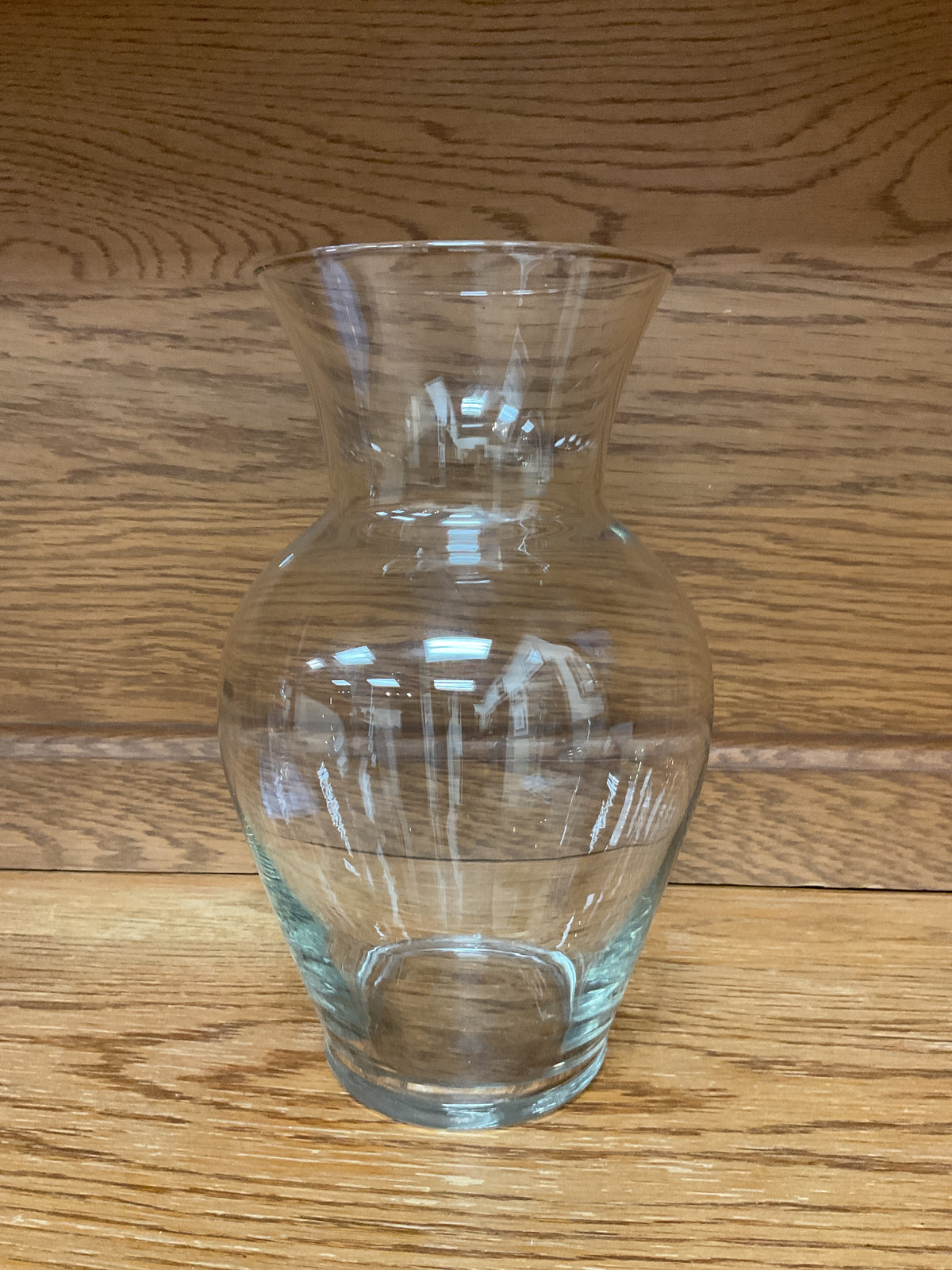 Clear Glass 11” Flower Vase