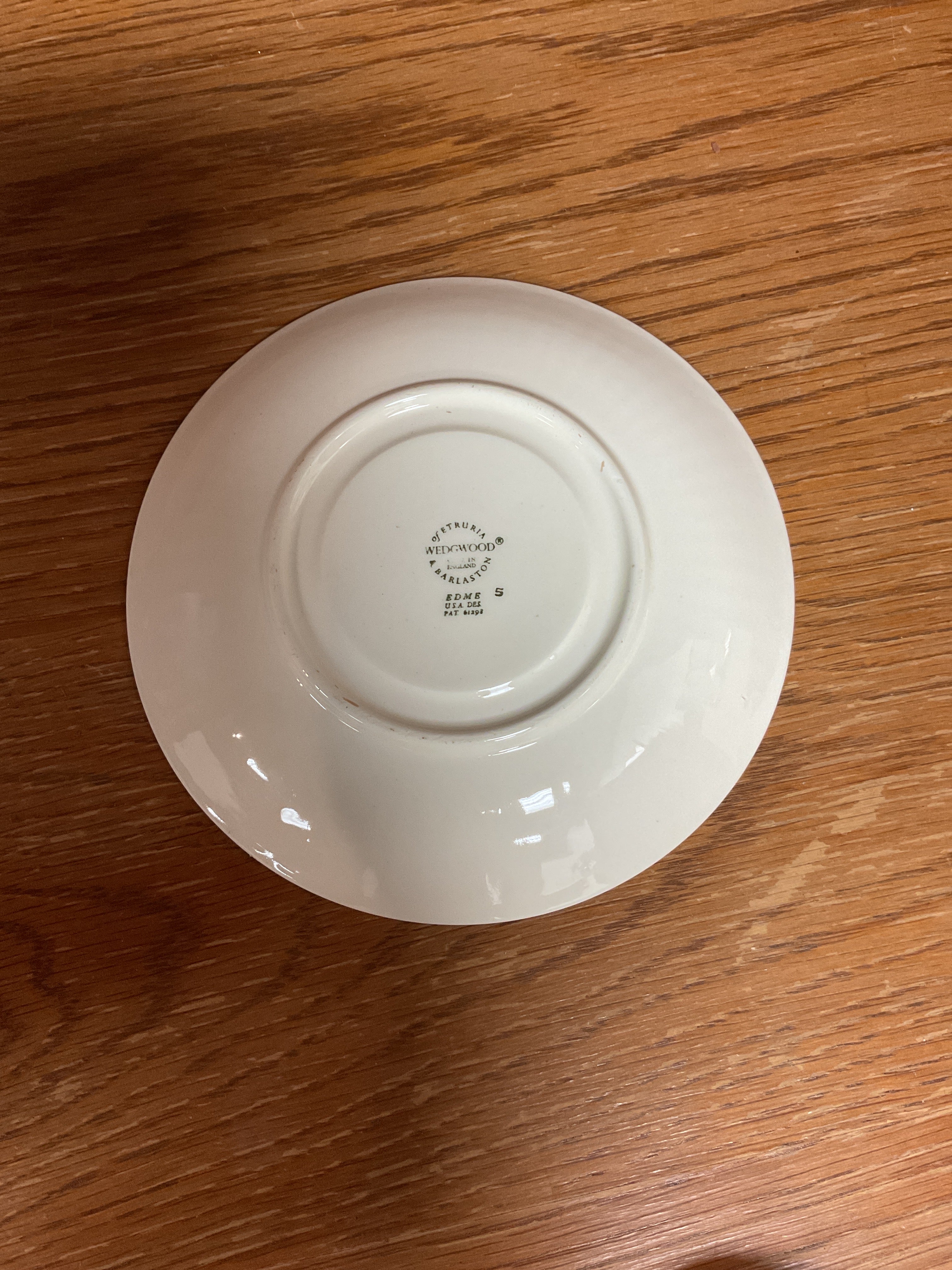 Wedgwood Edme Breakfast Saucer White Opaque