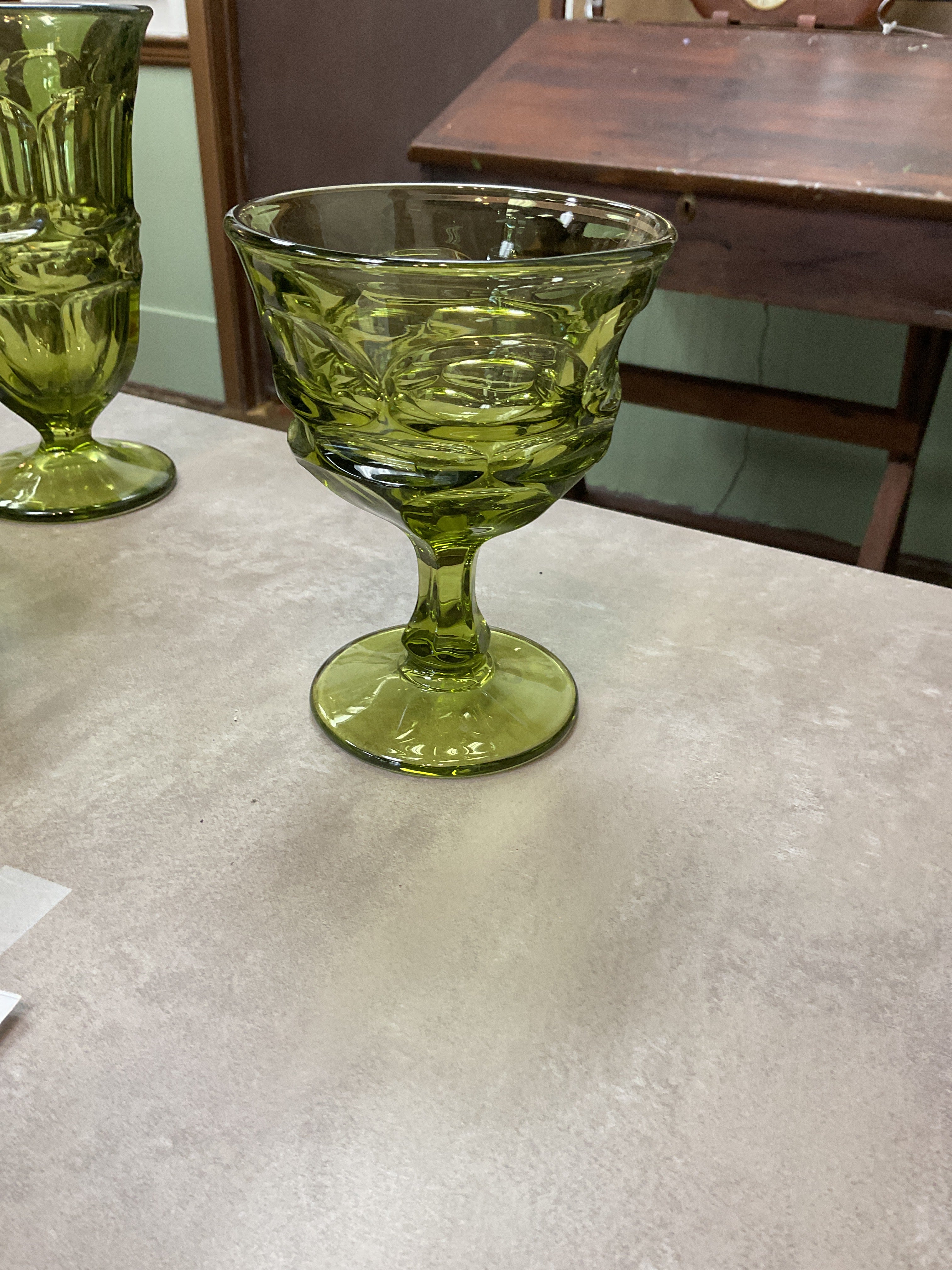 Fostoria Argus Green Glass