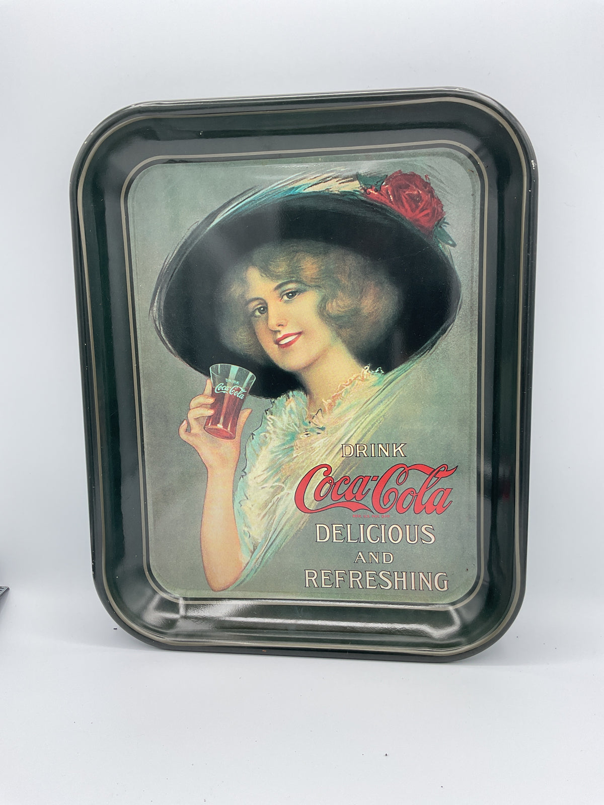 1970s Vintage Coca-Cola Hamilton King Girl Serving Tray