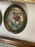 Framed Print Depicting 18th French “glalant scene”