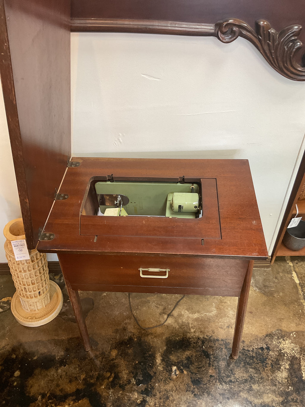 Sewing Machine with Cabinet