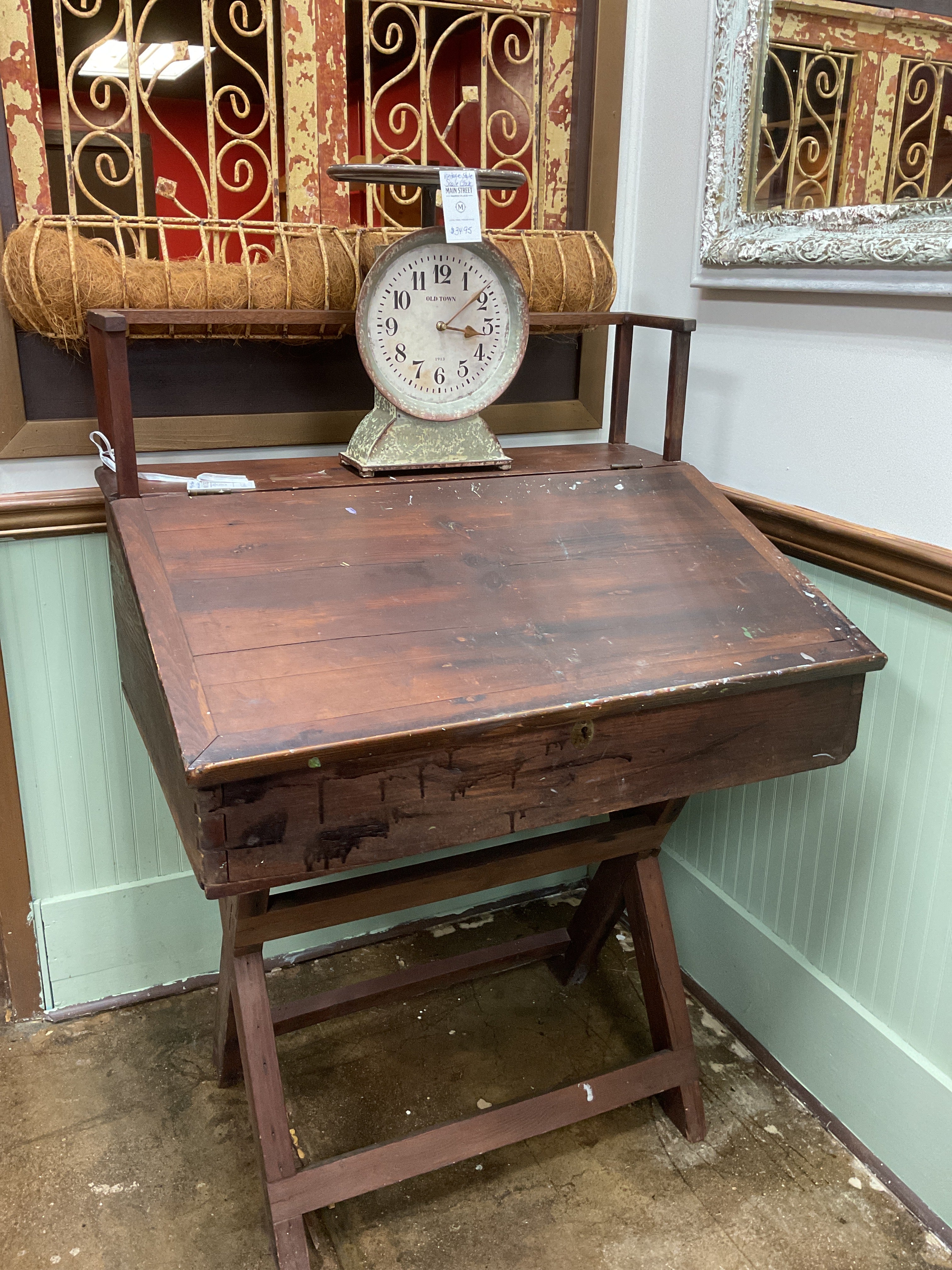 Antique Slant Front Writing Desk