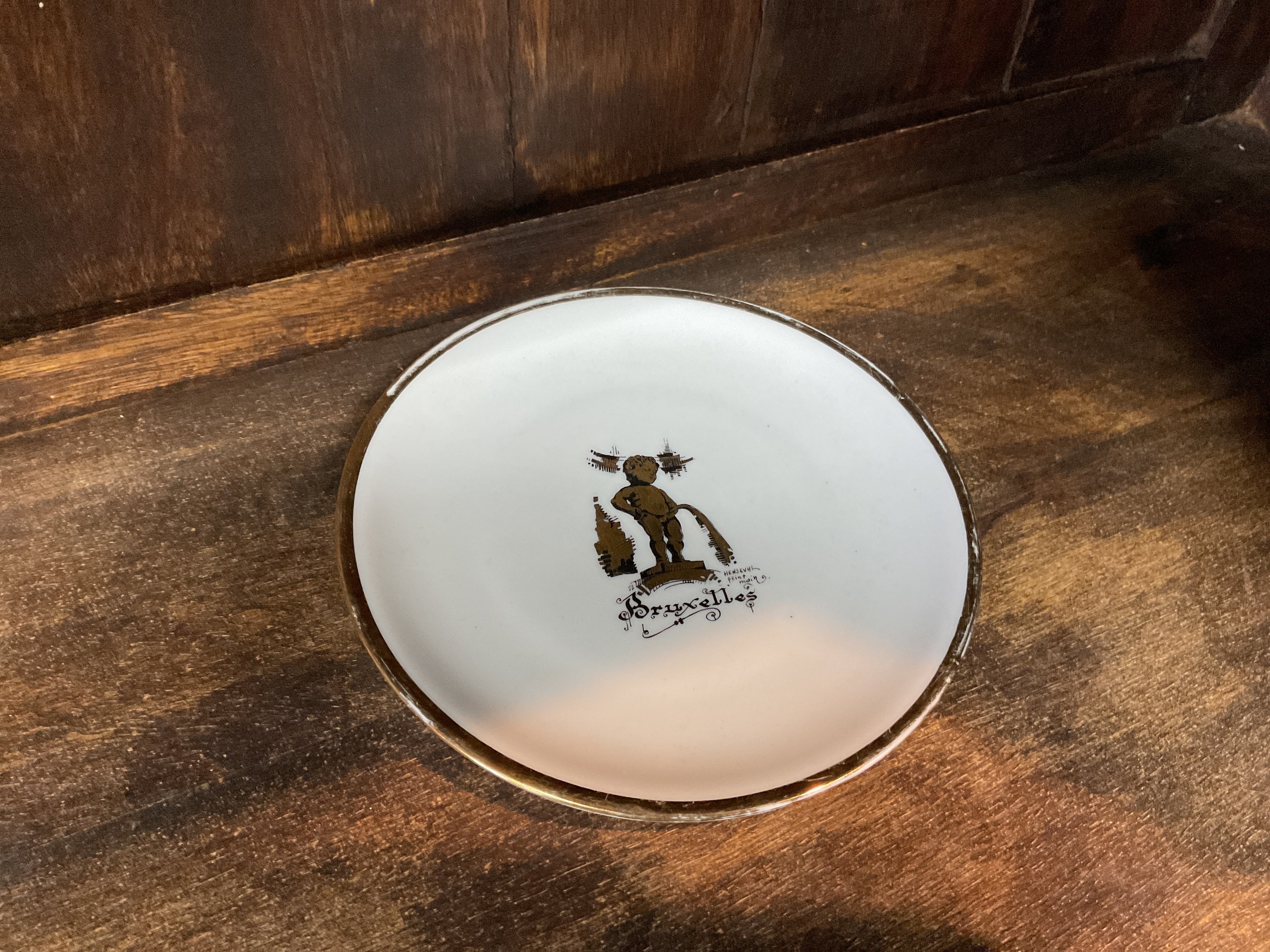 Belgium Hand Painted Plate