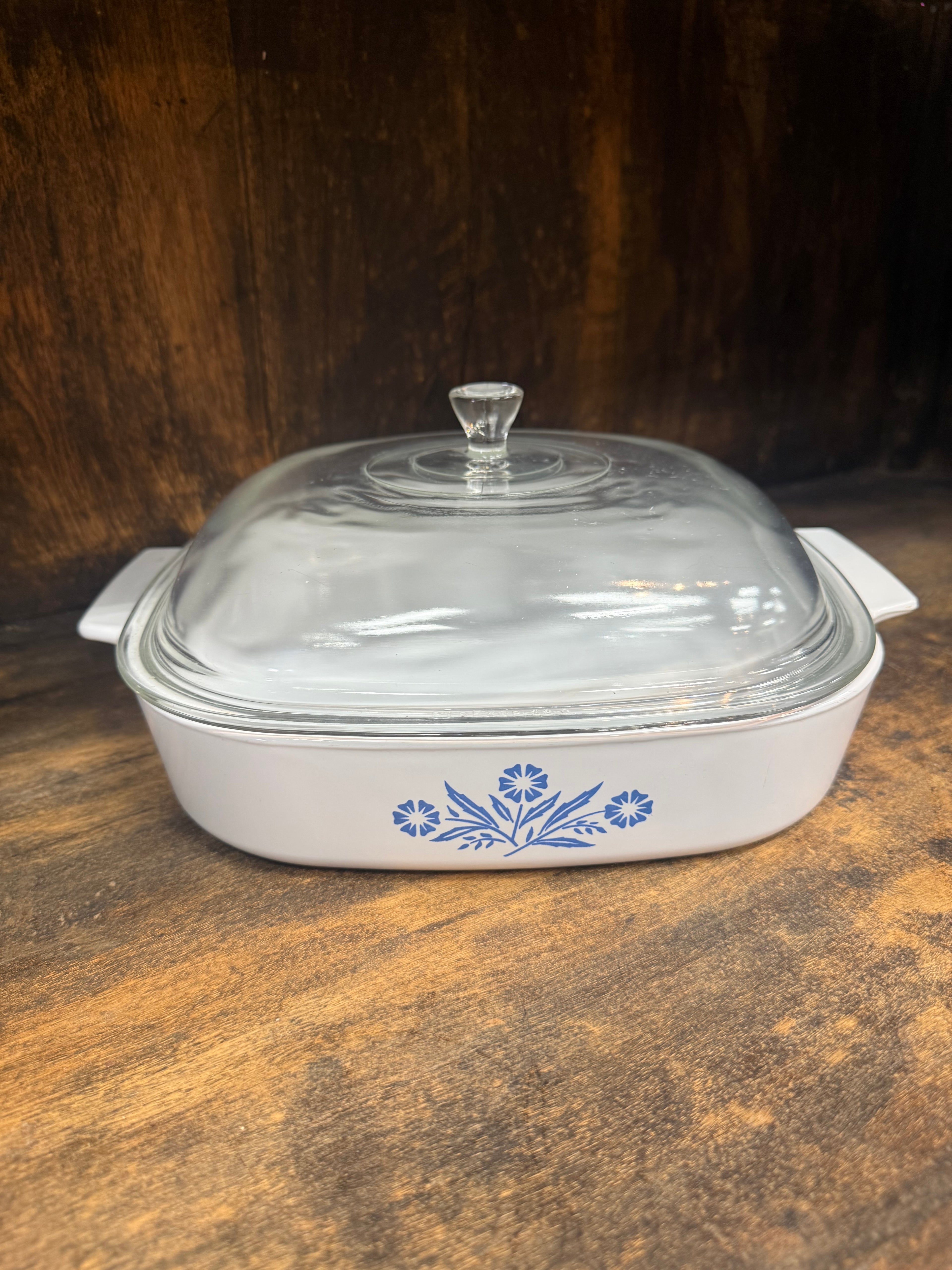 Vintage Corning Ware A-10-B Cornflower Blue 2.5 Qt Casserole w/P-12-C Lid